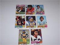 8 1975 NFL Football Cards