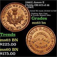 (1863) James E Childs OH-975-d-16 cwt Grades Selec
