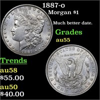 1887-o Morgan $1 Grades Choice AU