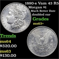 1890-s Vam 43 R5 Morgan $1 Grades Select+ Unc