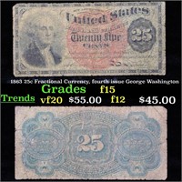1863 25c Fractional Currency, fourth issue George