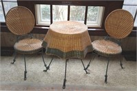 3 PC Rattan Bistro Set