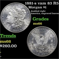 1881-s vam 83 R5 Morgan $1 Grades GEM+ Unc