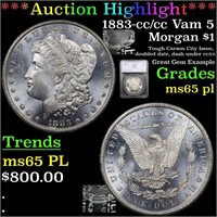 *Highlight* 1883-cc /cc Vam 5 Morgan $1 Graded ms6