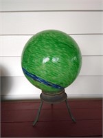Green, Blue Glass Outdoor Globe
