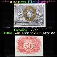 ***Auction Highlight*** 1863 US Fractional Currenc
