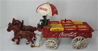 Cast Coca Cola Delivery Wagon-Repro