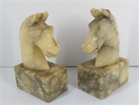 Marble Book Ends, Small chip on ear