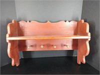 Wood Wall Shelf, Coat Hanger