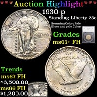*Highlight* 1930-p Standing Liberty 25c Graded ms6