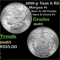 1899-p Vam 6 R5 Morgan $1 Grades Select Unc