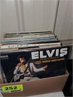 BOX OF MISC. RECORD ALBUMS- ELVIS & OTHERS