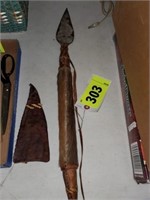 PRIMATIVE LOOK HANDMADE SPEAR W/ COVER