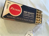 Peters center fire cartridges