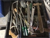 Plastic drawer full of tools