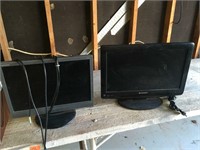 Two flat screen TVs