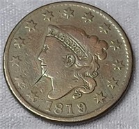 1819 Coronet Large Cent