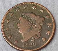 1828 Coronet Large Cent