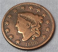 1833 Coronet Large Cent