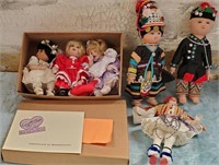 11 - LOT OF 6 COLLECTABLE DOLLS - SEE PICS