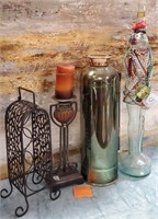 11 - WINE HOLDER;CANDLE HOLDER;MARDIGRAS DRINK