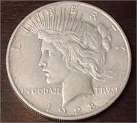 1928S Silver Peace Dollar