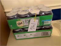 TWO CASES OF UNOPENED BALL JARS