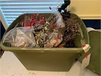 LARGE BIN FLORAL PICKS AND FLOWERS
