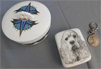 Elizabeth Arden china powder box - Porcelain