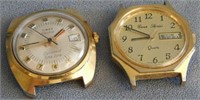 Two watches without bands: Timex Electric Dynabeat
