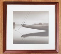 Black & White Photography Sailboat Art Wall Print