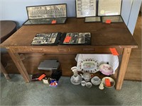 Vintage 2 Drawer Library Table 60x34x31H