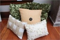 Assortment of (5) Throw Pillows