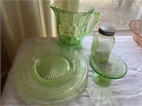 Depression Green Glassware