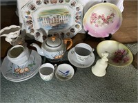 China Plates, Cups and Figures
