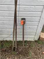 Post Hole Digger, Antique Seed Fork