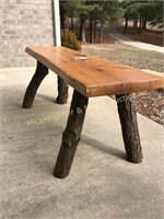 RUSTIC WOOD BENCH/TABLE