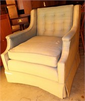 Upholstered Arm Chair w/ Tufted Back Cushion