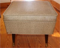 Vintage Mid Century Modern Sewing Box/Bench