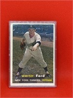 1957 Topps #25 Whitey Ford (HOF) baseball card