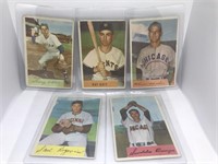 (5) 1954 Bowman Baseball Cards