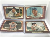 (4) 1955 Bowman Baseball Cards