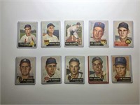 (10) 1953 Topps Baseball Cards