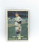 1957 Topps Baseball Card- #120 Bob Lemon (HOF)