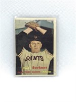 1957 Topps Baseball Card- #310 Max Surkont