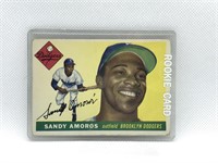 1955 Topps Baseball Card- #75 Sandy Amoros (R)
