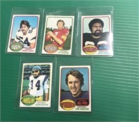 6 1976 Topps Football Cards