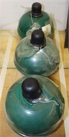 Set of 3 Metal Patio Smudge Pots