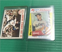 2 Koufax Cards- 1964 Topps #136 WS Game 1