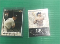 2 Mickey Mantle Cards 27 out of 150 Topps